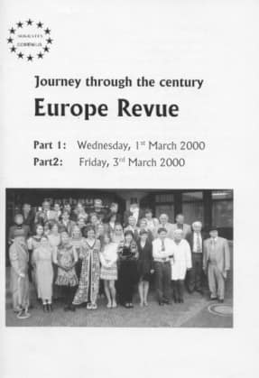 Programmheft Europa-Revue (Deckblatt)