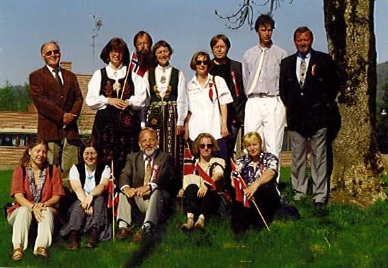 Planungstreffen der Comenius-Teams in Oslo vom 29.9.2000-3.10.2000; untere Reihe: Annika Westermayer, NN, Hans-Jürgen Westermayer, Malgorzata Kopacka, Malgorzata Wiater. Zweite Reihe: Klaus Gebhardt, Ingunn Steinnes, Bernd Antes, Liv Furelid, Danuta Stefanska, Michael Timpe, Morton Stenton, Graham Willmott